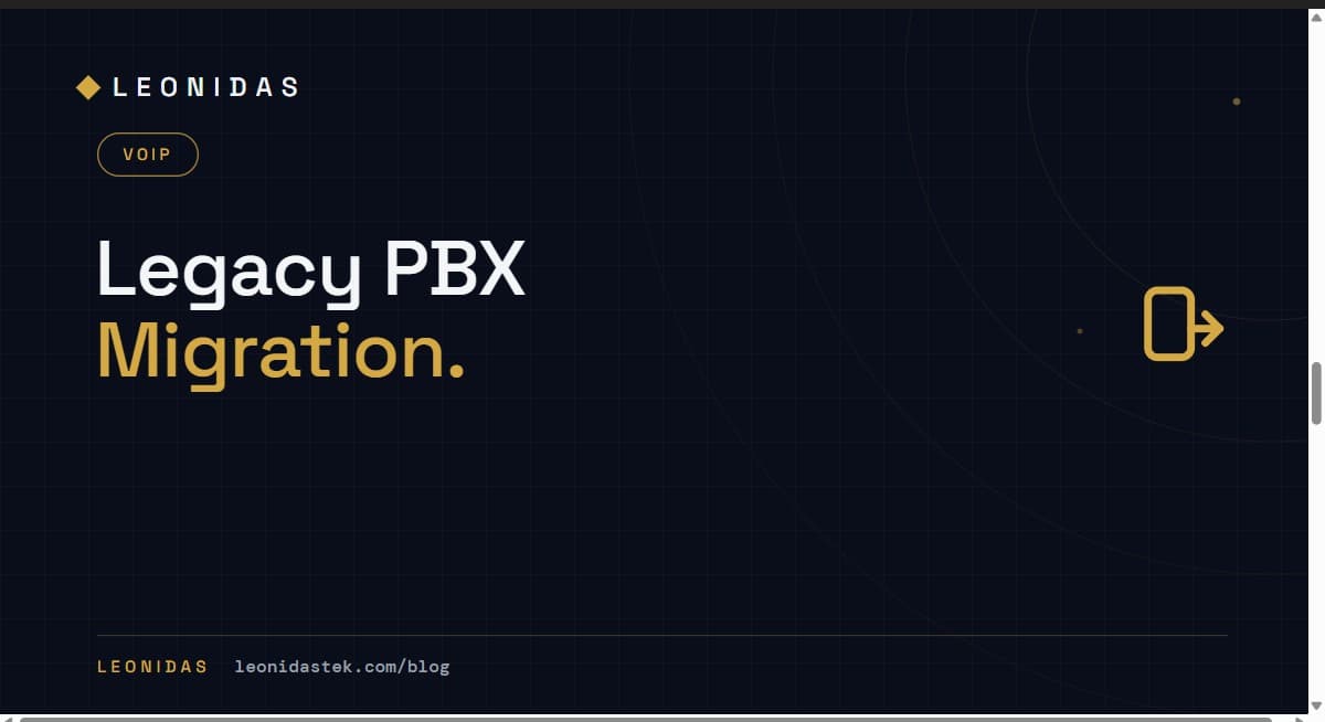 Migrating Off a Legacy Mitel or ShoreTel PBX: A Zero-Downtime Cutover Plan