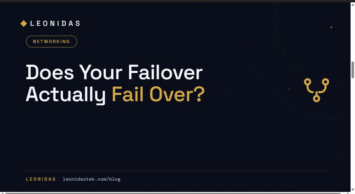 Does Your Failover Actually Fail Over? Proving Diverse-Path Redundancy With BGP