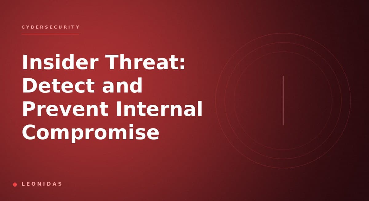 Insider Threat: Detect and Prevent Internal Compromise