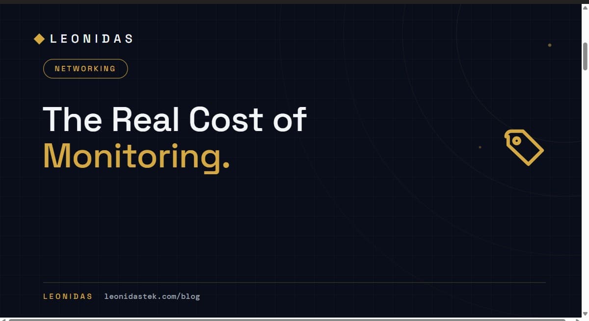 The Real Cost of Network Monitoring: Per-Device Licensing vs Zero-License Managed Monitoring