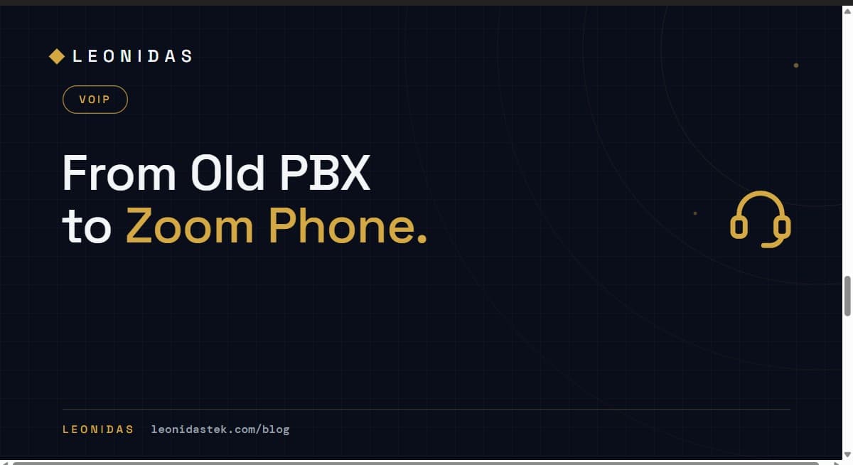 From Aging PBX to Zoom Phone: A Mid-Market UC Migration, Start to Finish