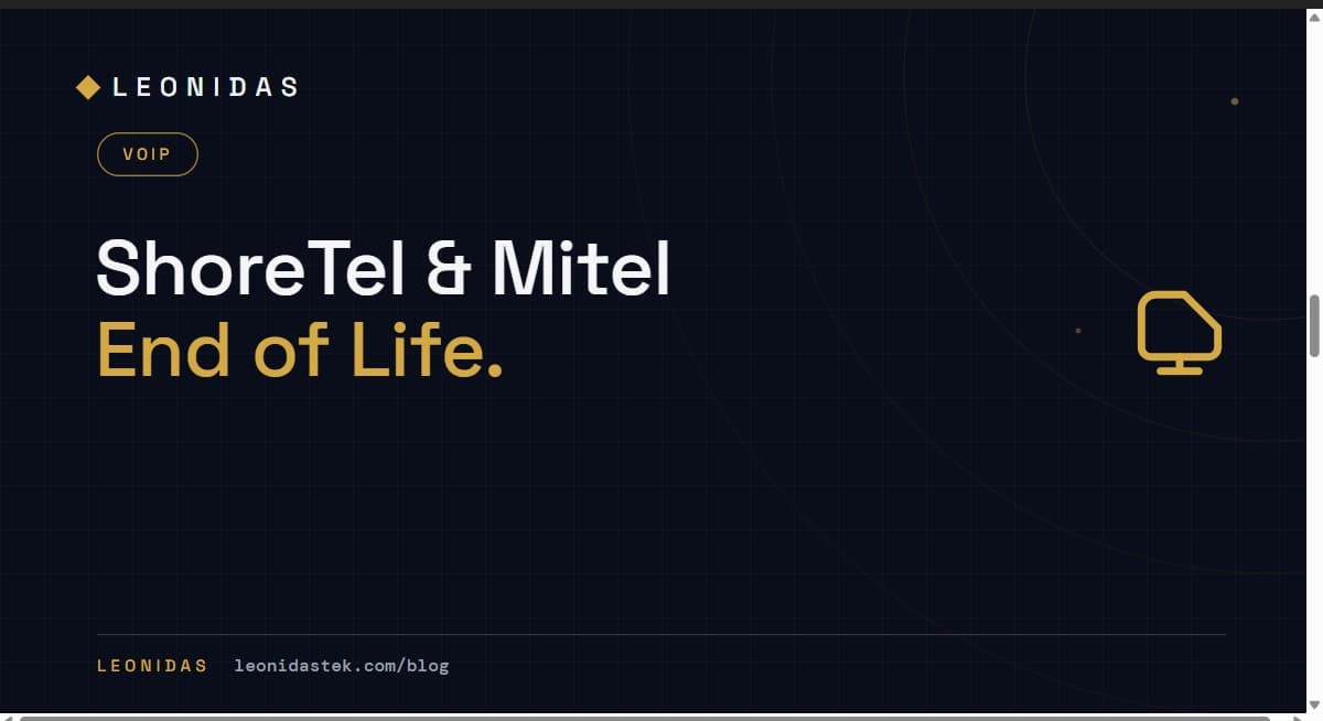 ShoreTel and Mitel End of Life: What the Sunset Means for Your Business Phone System