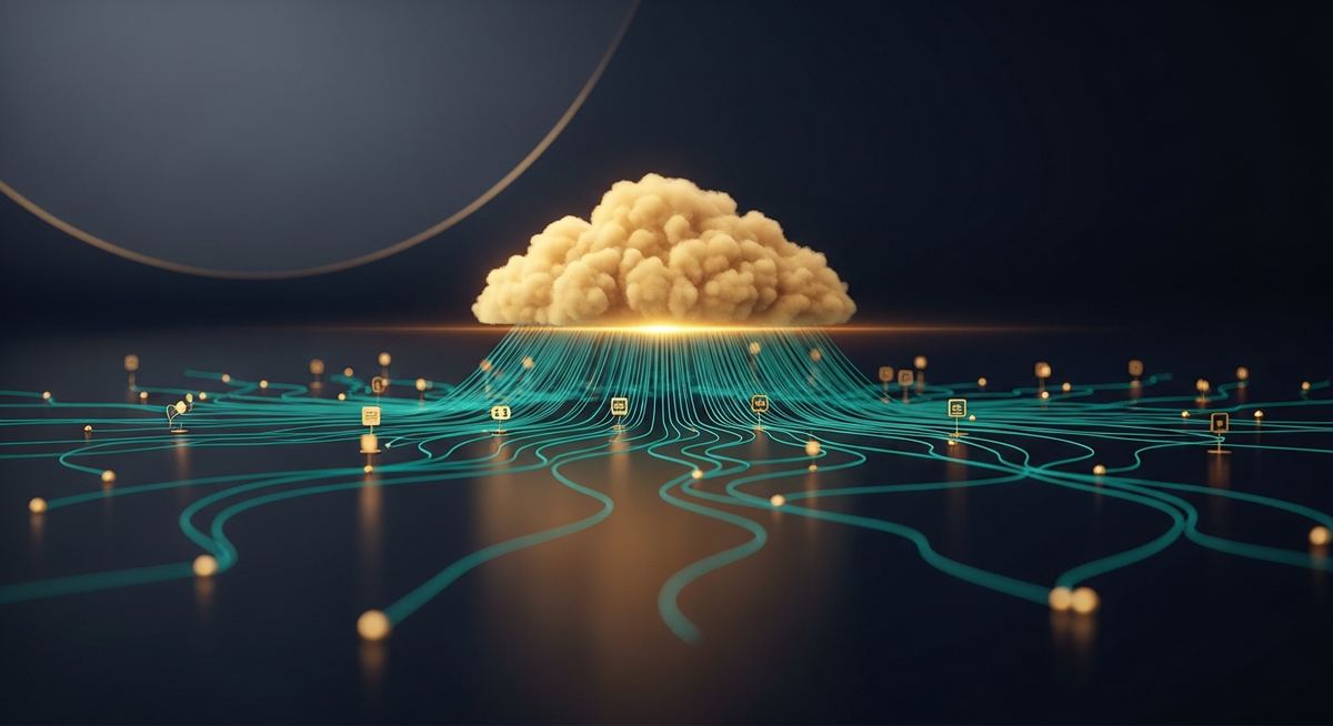 SASE architecture diagram showing converged SD-WAN, secure web gateway, CASB, zero trust network access, and firewall-as-a-service delivered from cloud points of presence